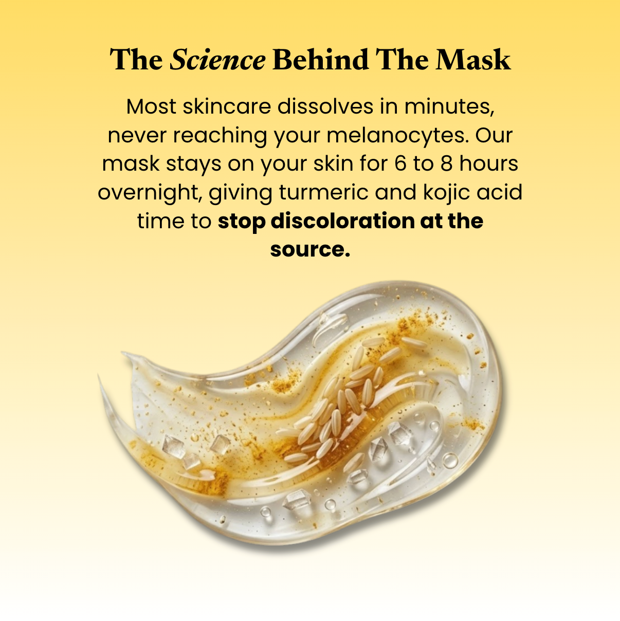 Kojic Acid Turmeric Overnight Mask For Underarms